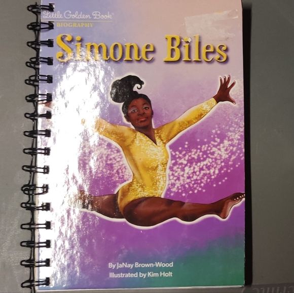 Little Golden Book Other - Repurposed Little Golden Book/Journal (Simone Biles)